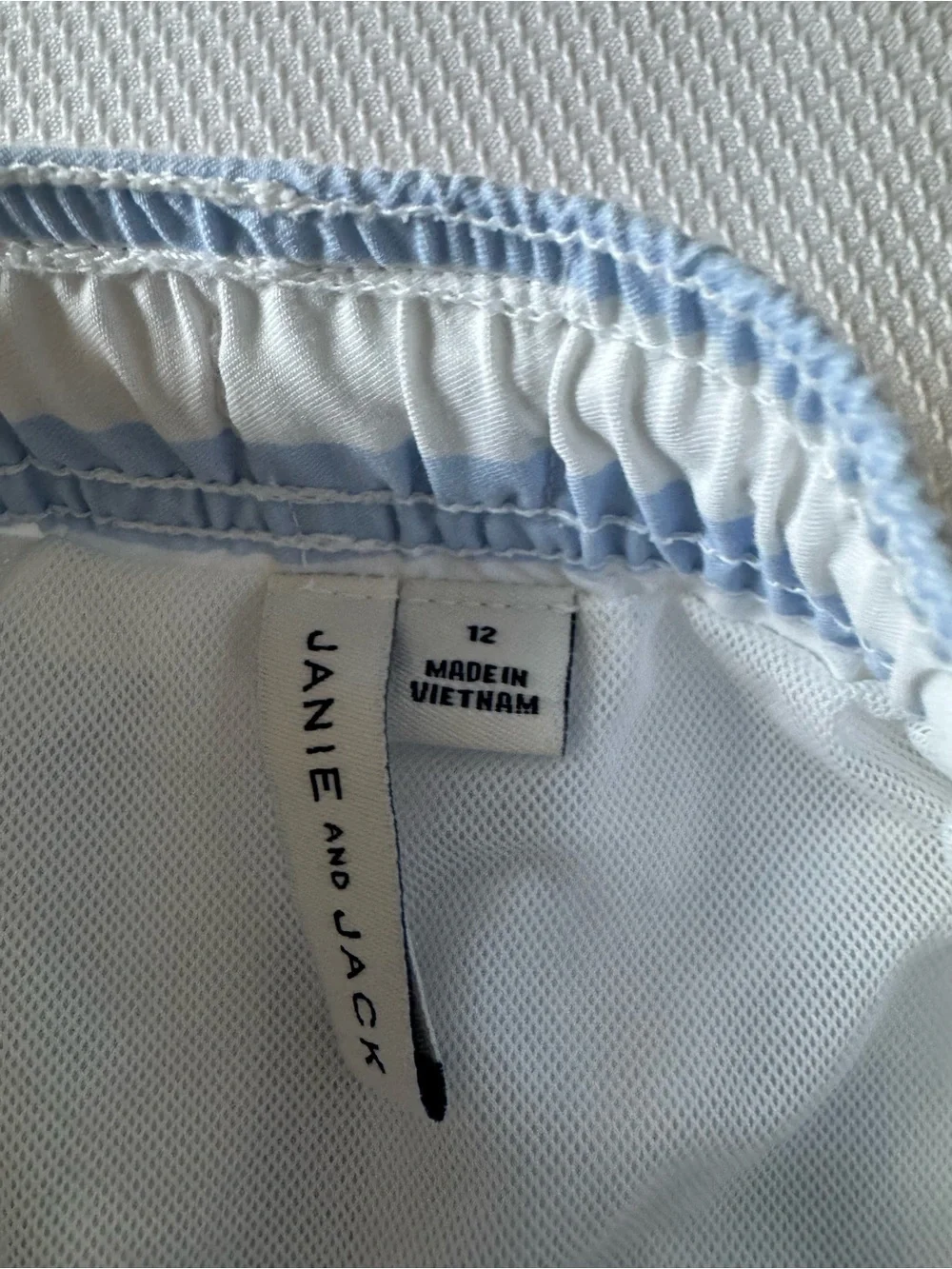 EUC Janie and Jack swim trunks.